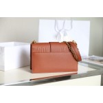 Montaigne New Montaigne palm print chain bag palm print deep bronze